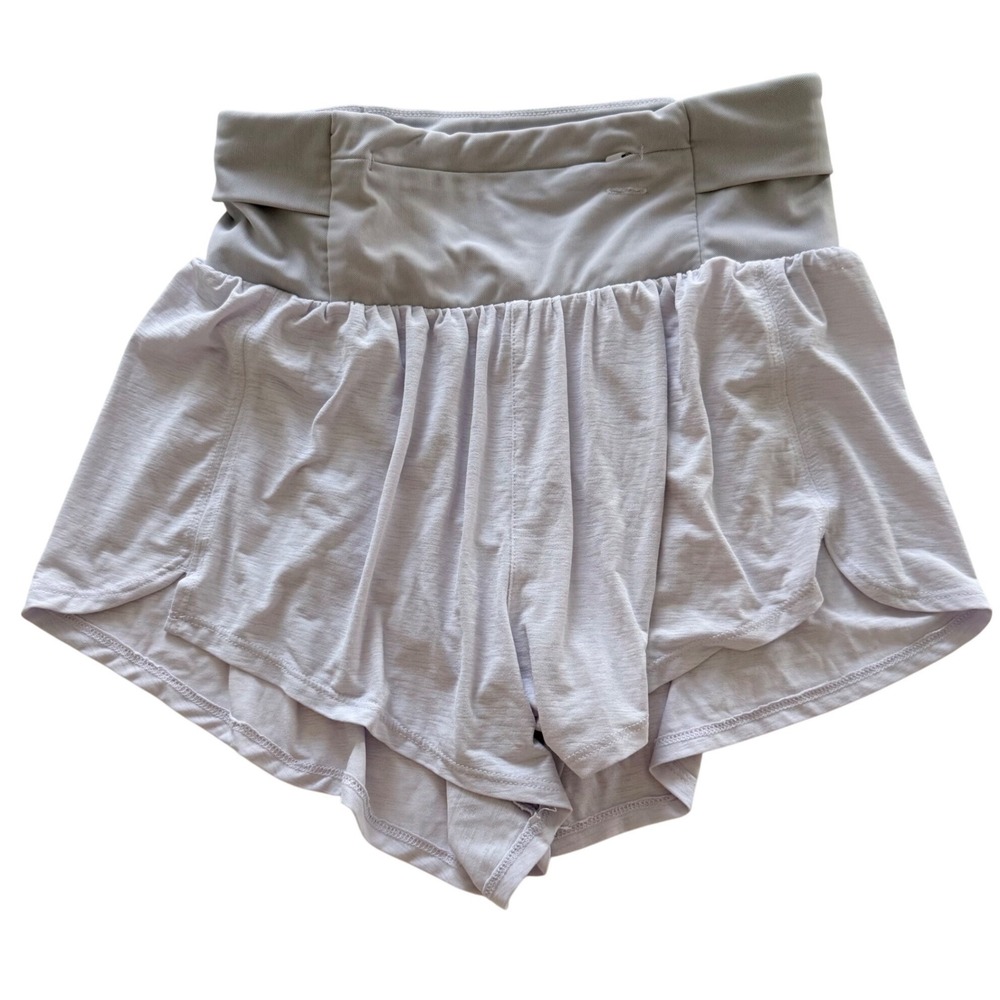 FP Movement Get Your Flirt On Shorts Women Sm Lavender High Rise Running Active